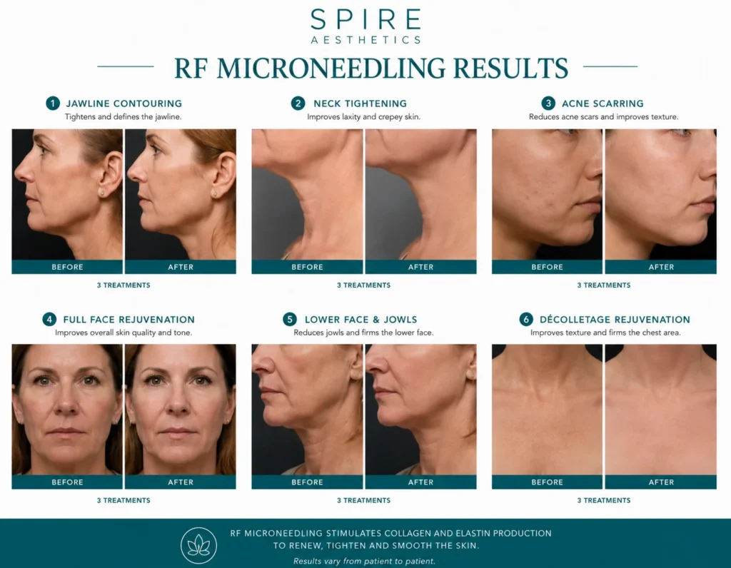 RF Microneedling Skin tightening Borehamwood results