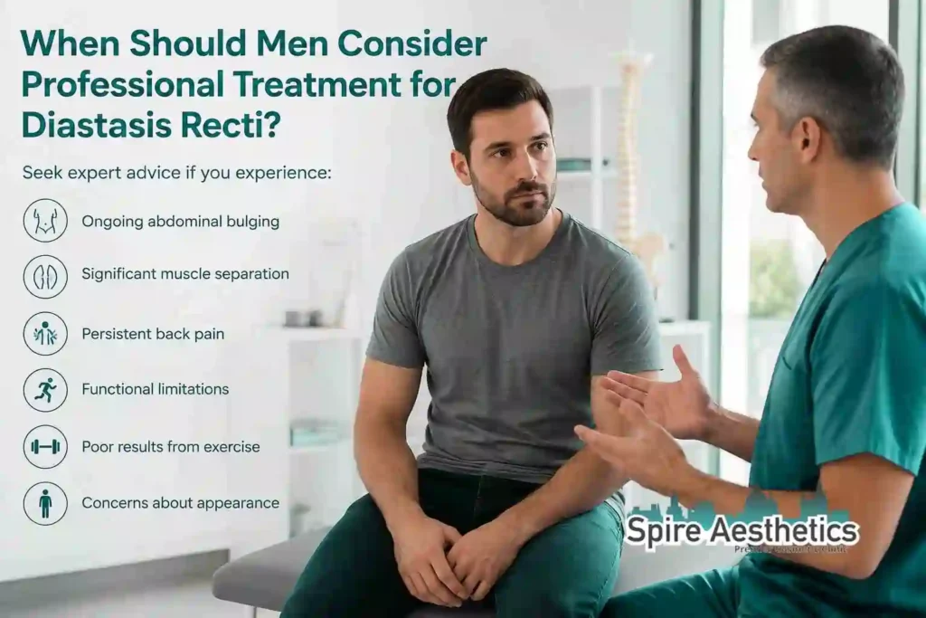 When Should Men Consider Professional Treatment for Diastasis Recti Borehamwood?