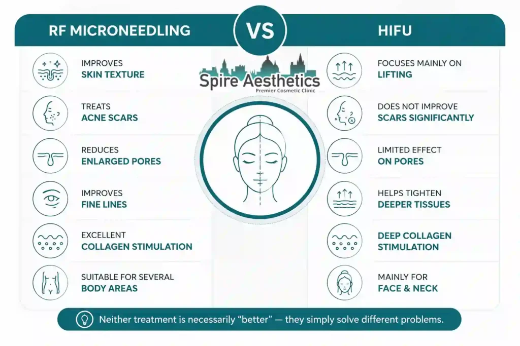 RF Microneedling vs HIFU: Which Treatment Gives Better Results Borehamwood?